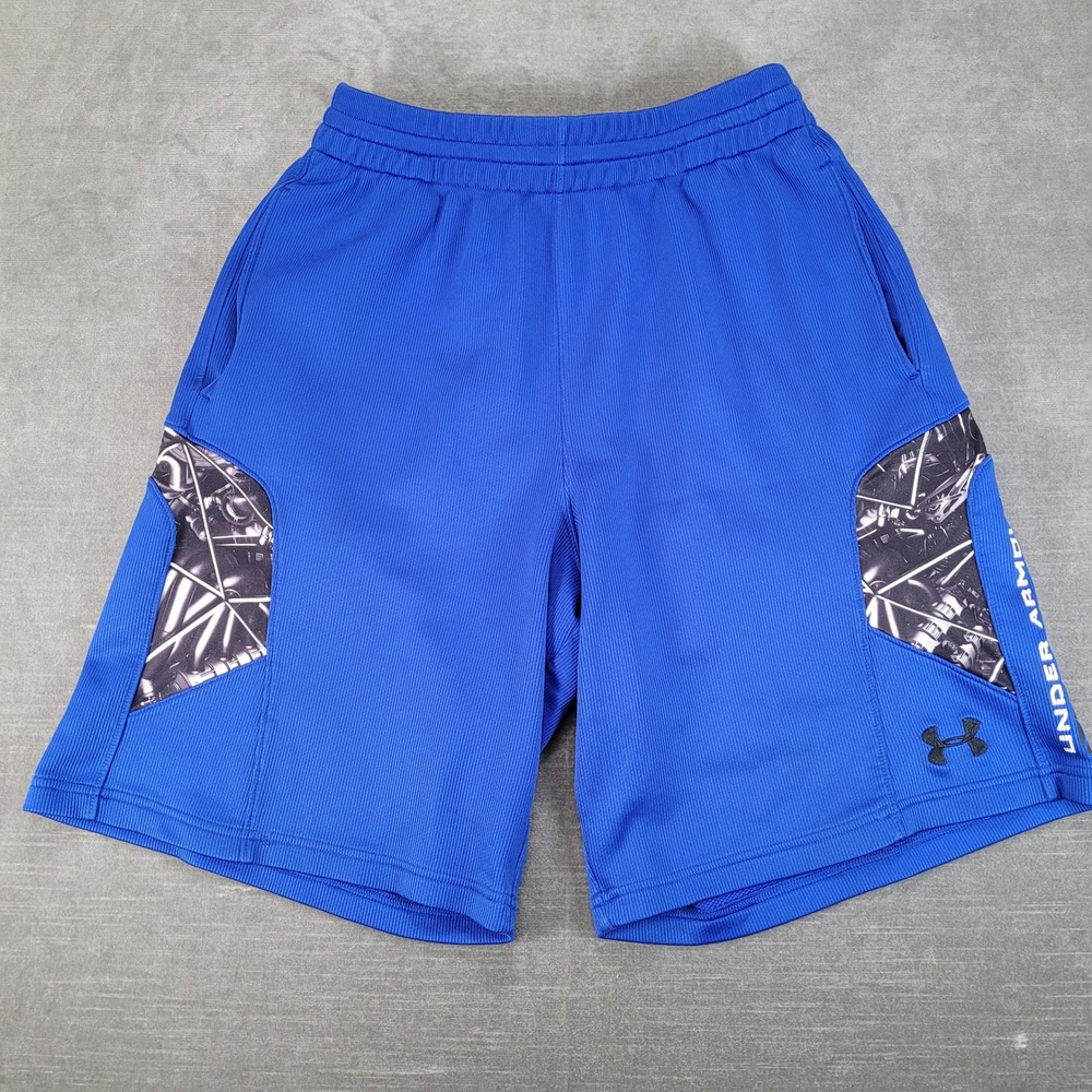 Under‎ Armour Mens Blue Performance Football Apparel Athletic Shorts Large LG